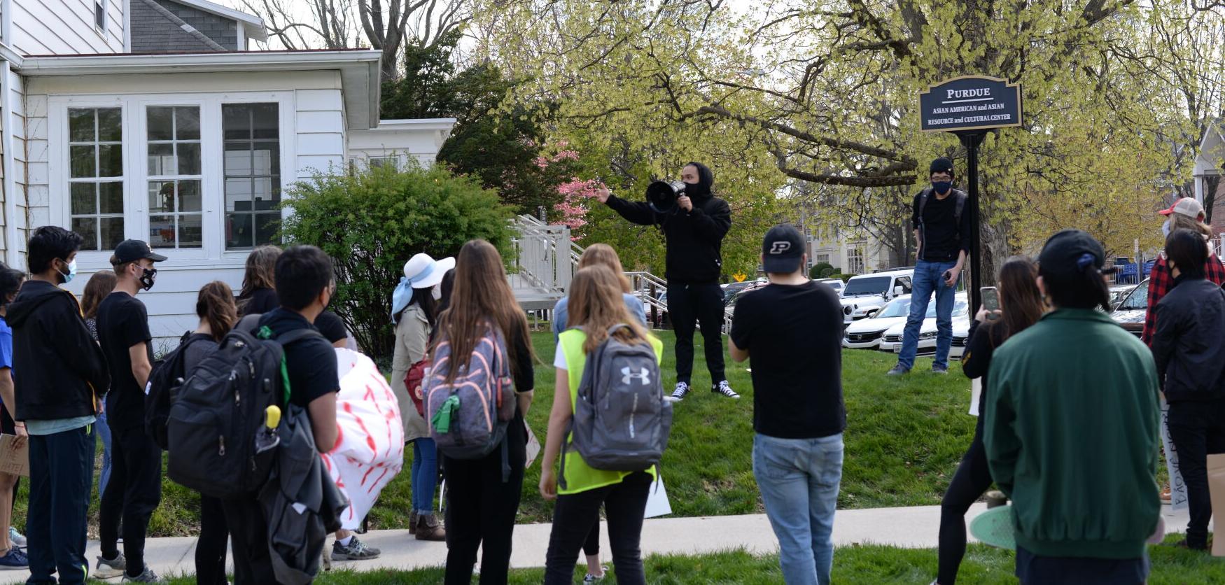 4/16/21 AAPI Rally, Speech Before March